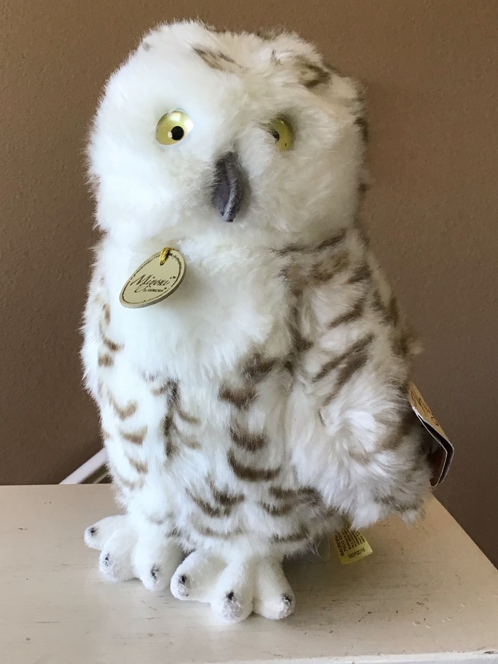 NWT Miyoni by Aurora Snowy Owl Plush